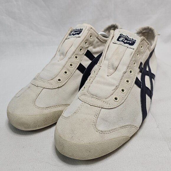 Asics Onitsuka Tiger MEXICO 66 SLIP-ON 1183A360 205 BIRCH/MIDNIGHT Men's Size 11 - Picture 3 of 13
